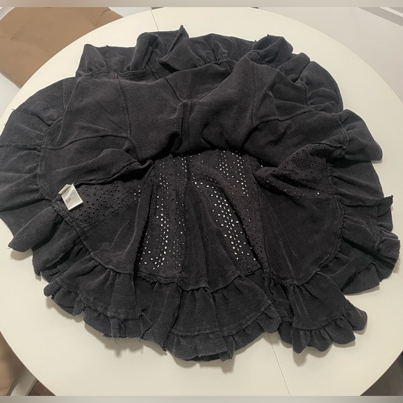 Free People Eva Sweatshirt - Washed Black, Sz M - Picture 11 of 12